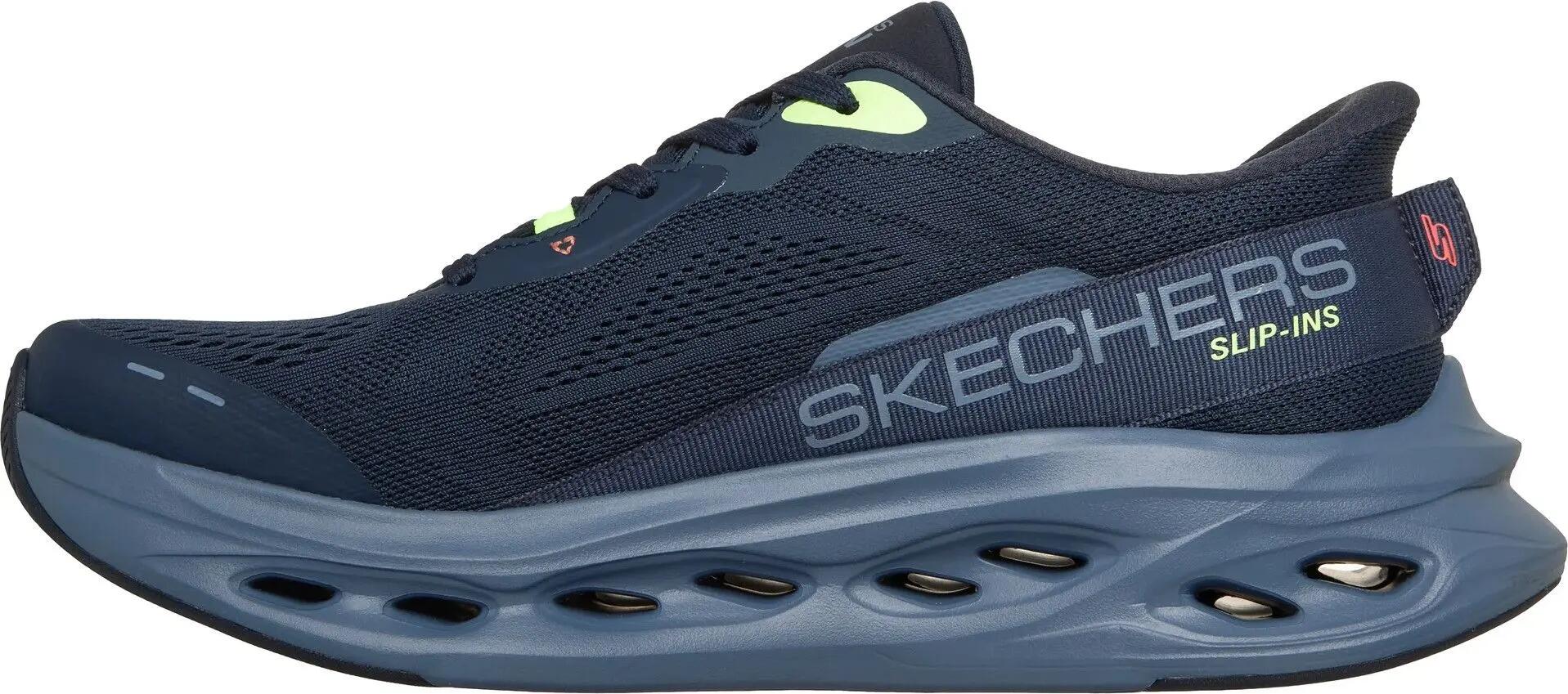 Scarpe da corsa Skechers Slip-ins Max Cushioning Glide-Step Advert blu da uomo 2/5
