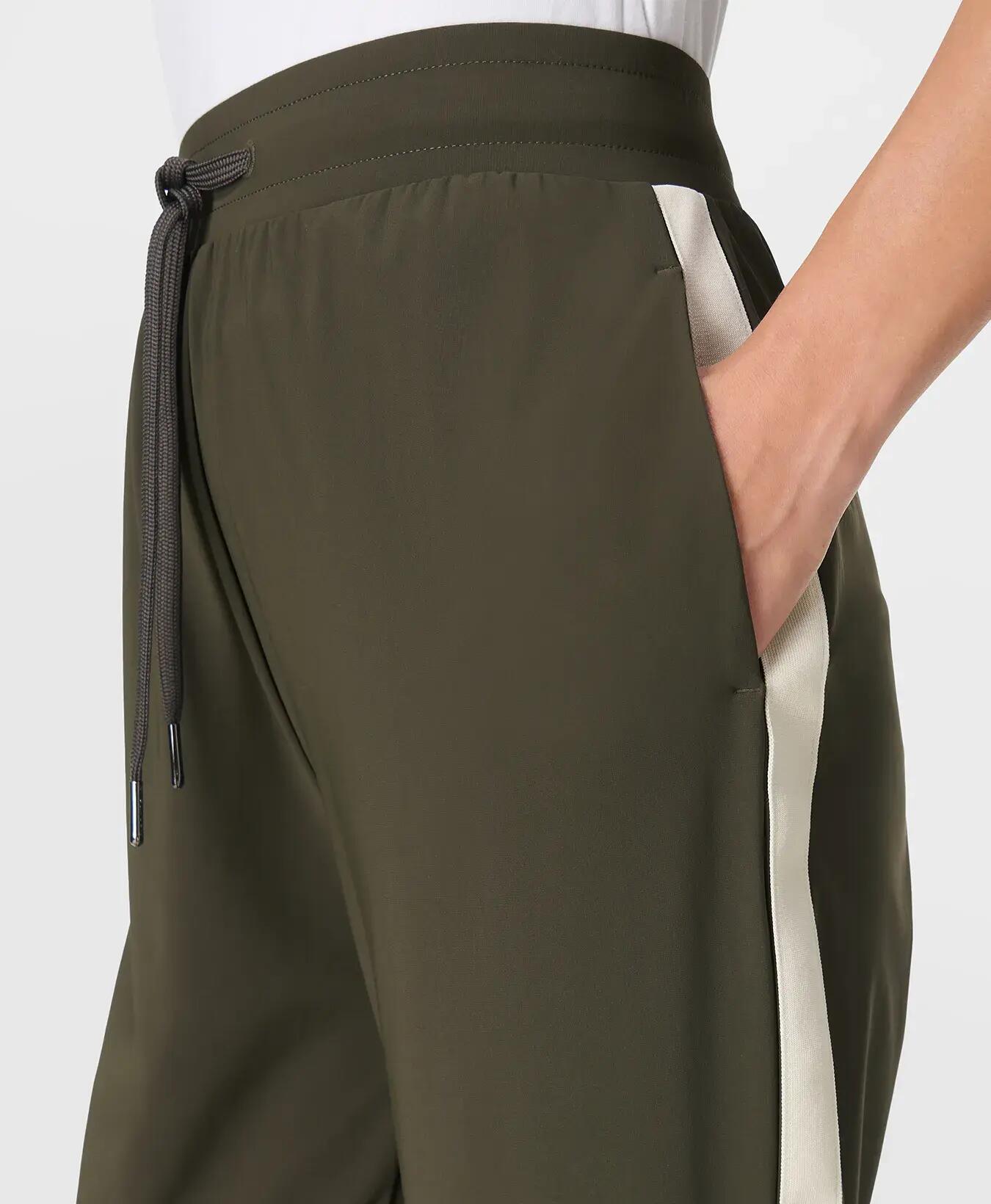 Sweaty Betty Sweaty Betty Explorer Side Stripe 27 Trouser Broek OLIJFGROEN L 6/7