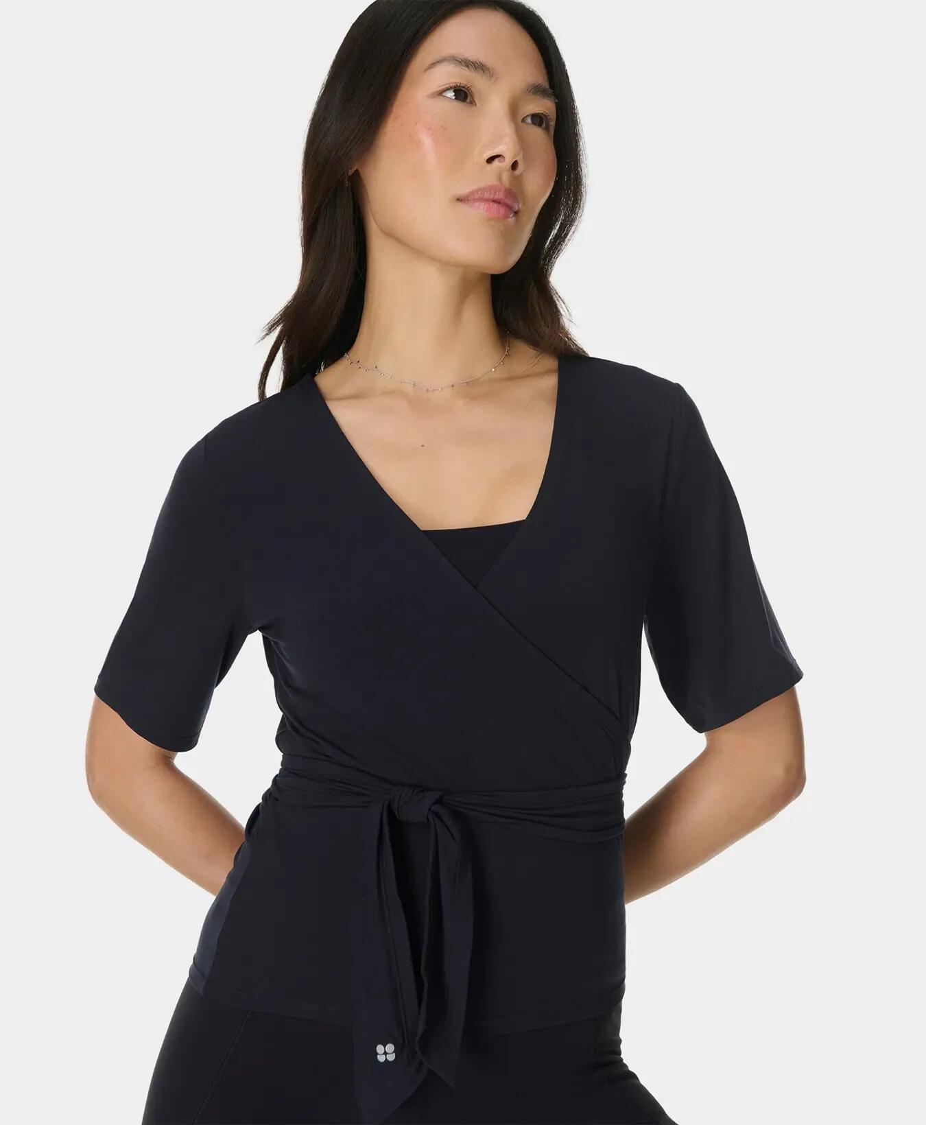 Sweaty Betty Soft Flow Studio Wear Your Way T-shirt  ZWART M 1/7