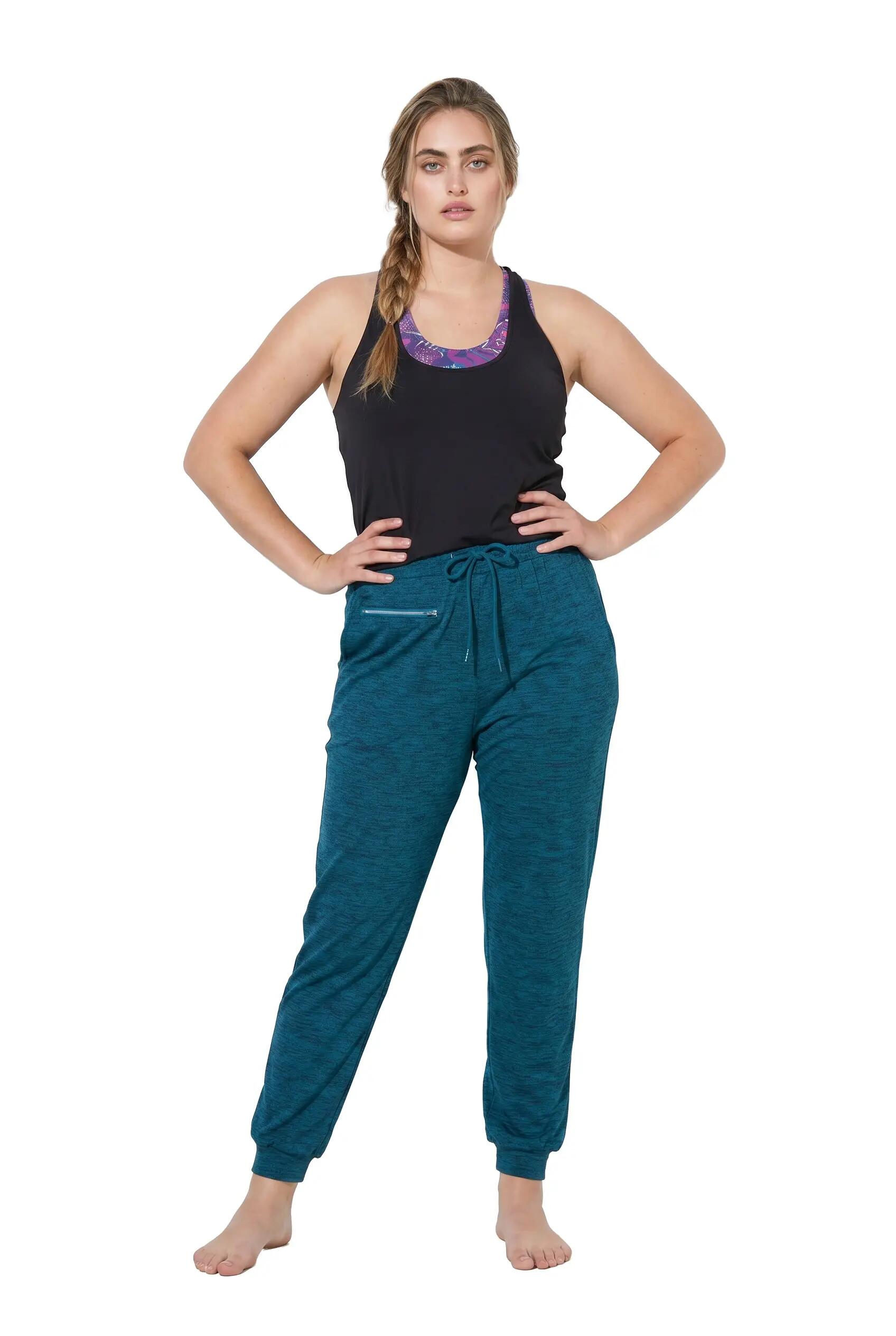 Femme Pantalon de jogging poche zippée taille élastique 3/9