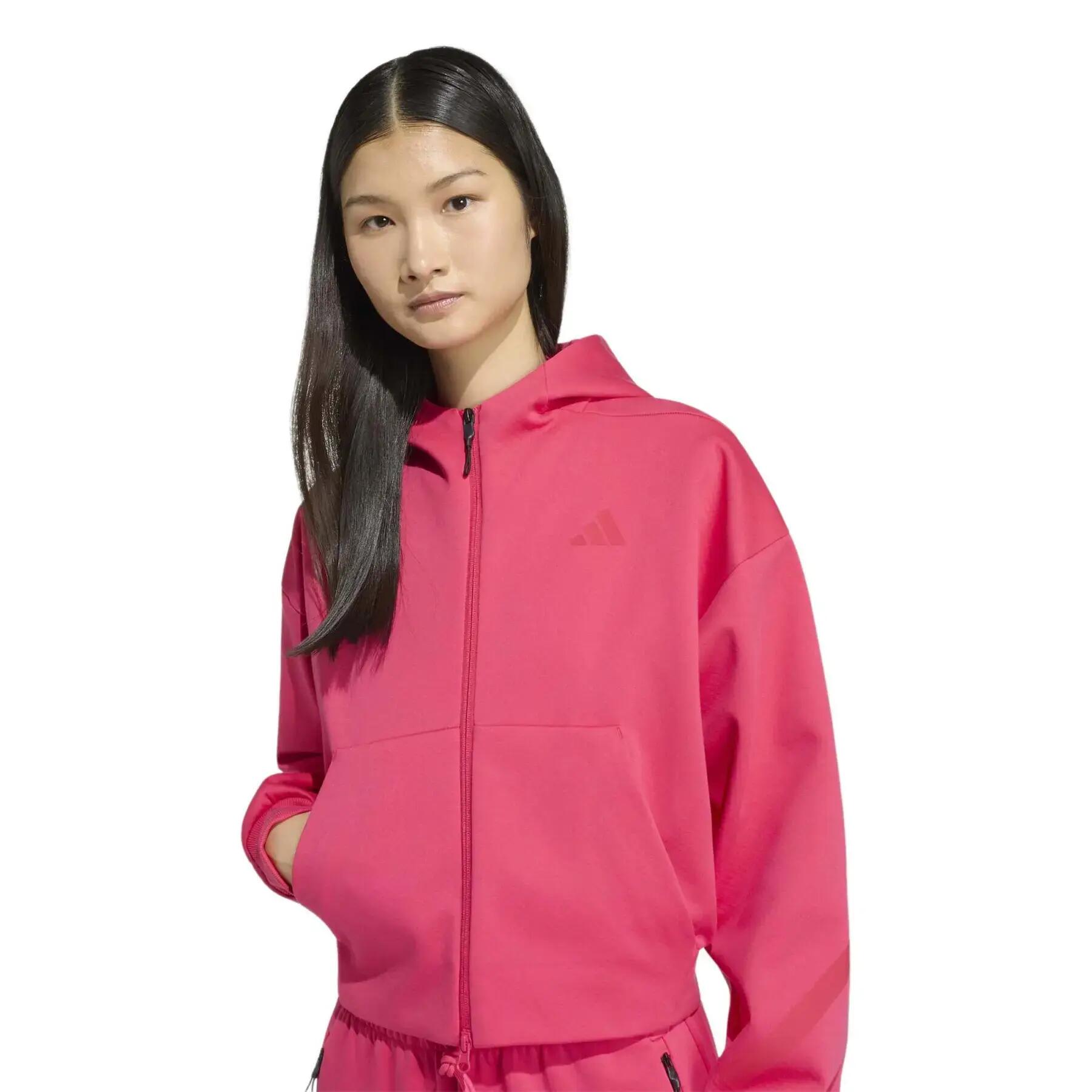 Felpa con cappuccio da donna adidas Z.N.E. 4/6