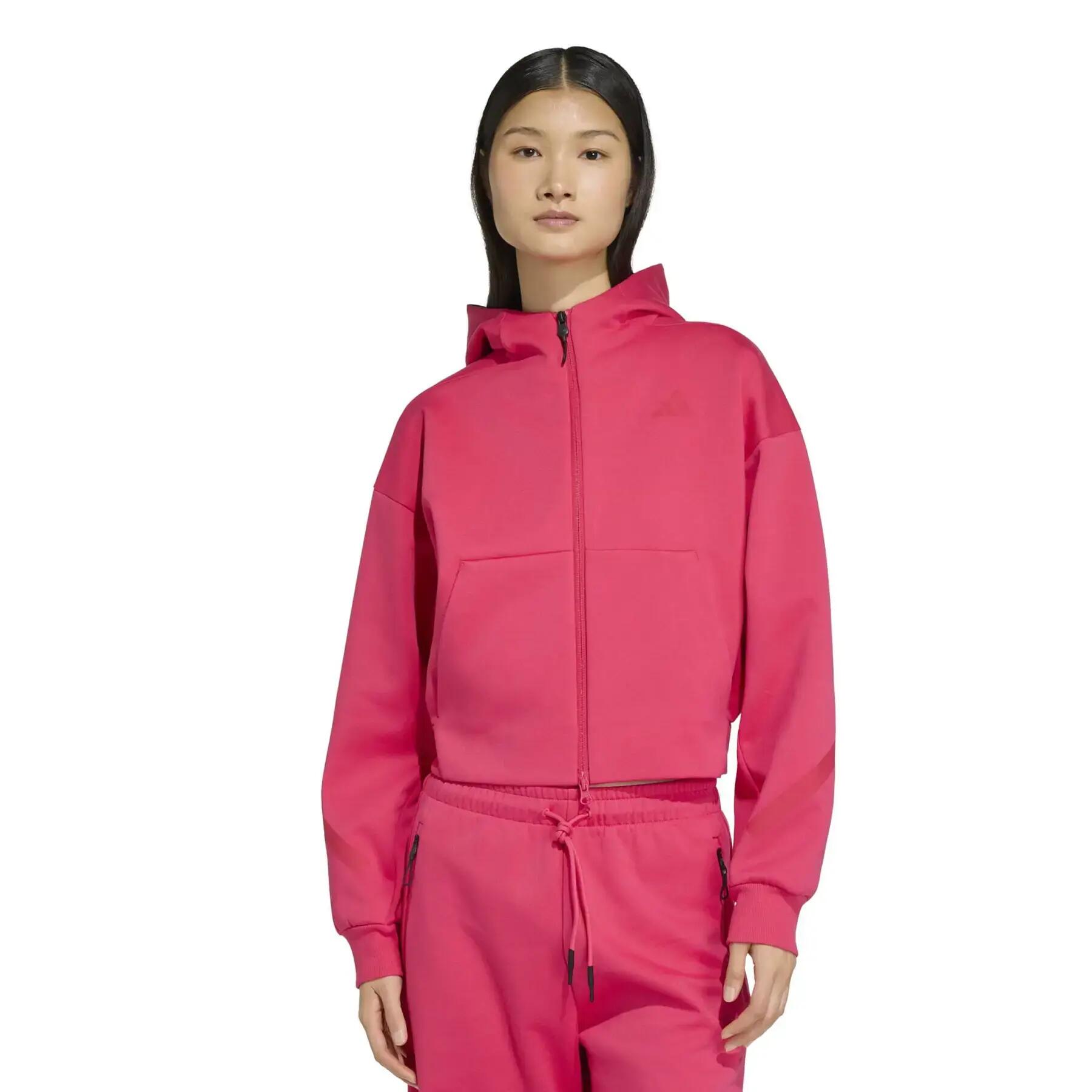 Felpa con cappuccio da donna adidas Z.N.E. 2/6