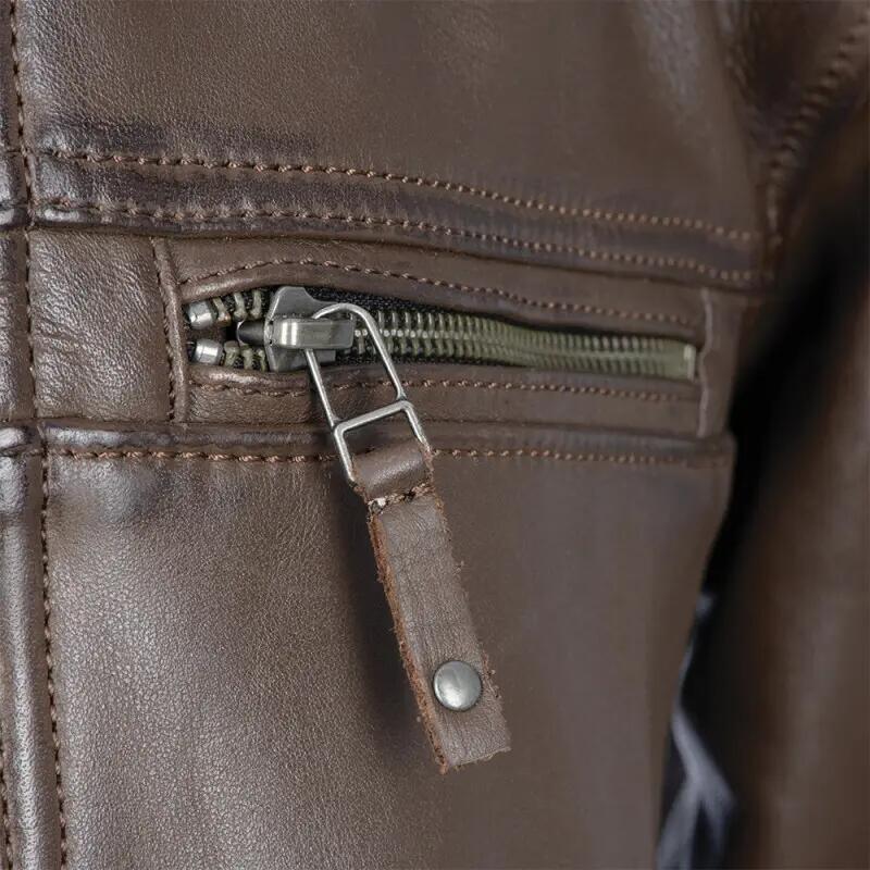 Leather motorcycle jacket Oxford Route 73 2.0 4/4