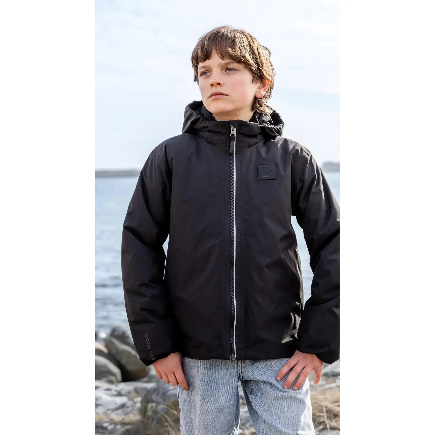 Wasserdichte Jacke mit Kapuze Kind Didriksons Volt 2/4