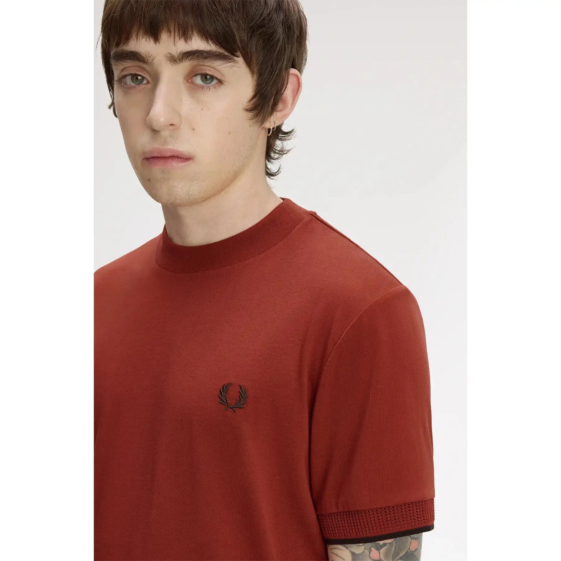 T-shirt de mangas em malha Fred Perry 6/6