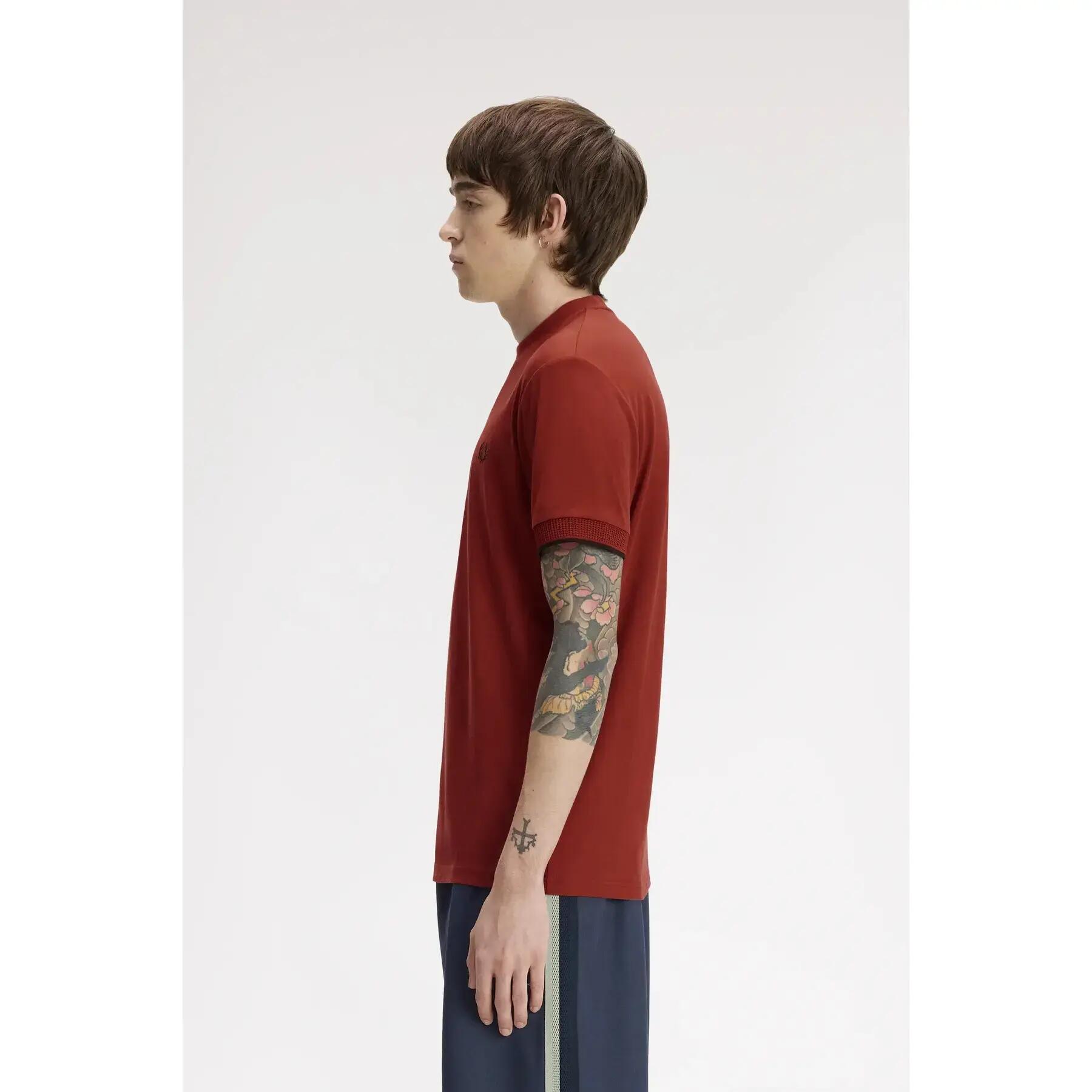 T-shirt de mangas em malha Fred Perry 4/6