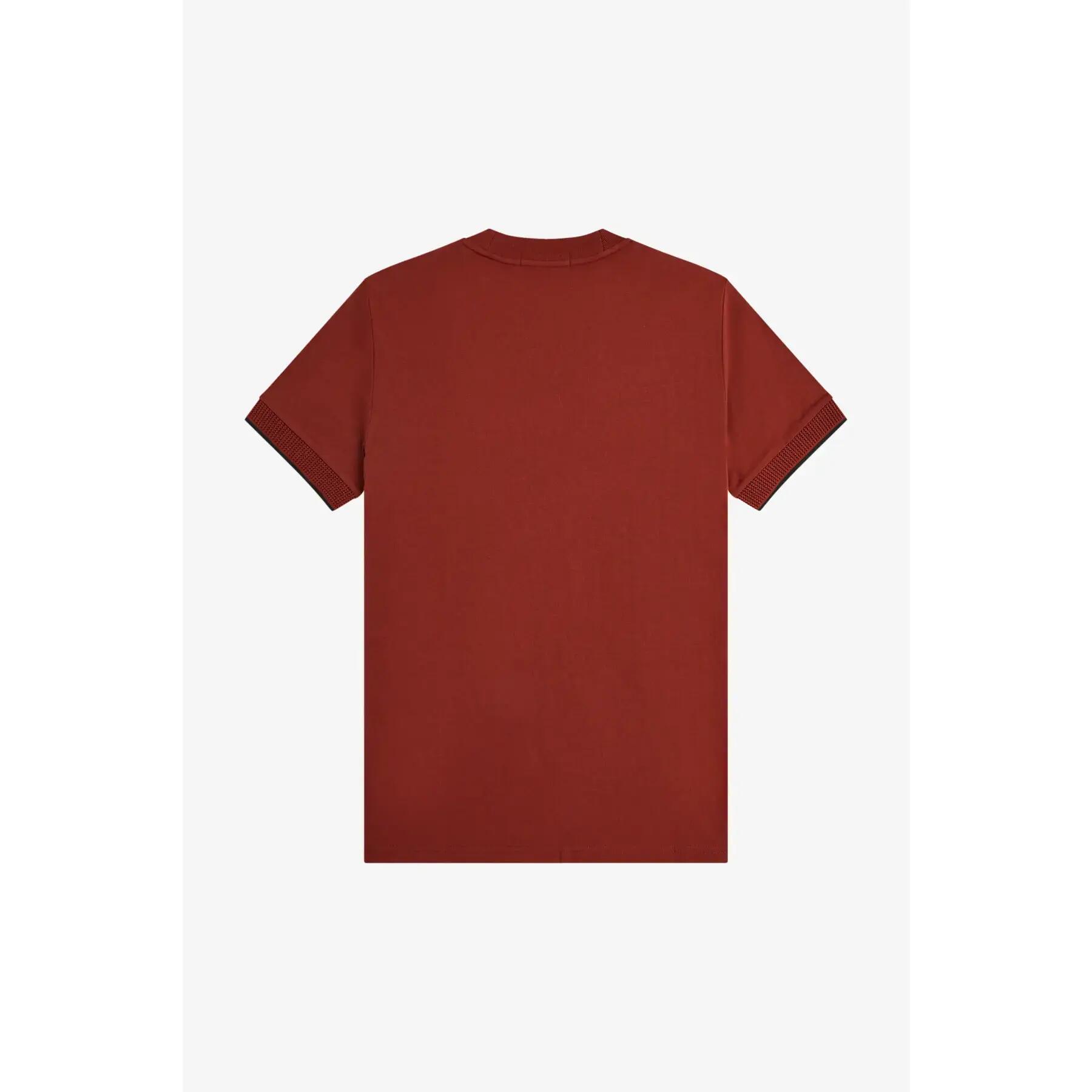 T-shirt de mangas em malha Fred Perry 2/6