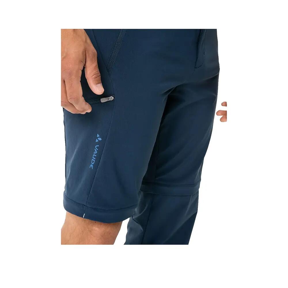 Pantalon da trekking Vaude Farley Stretch Zip Off II Marine 5/6