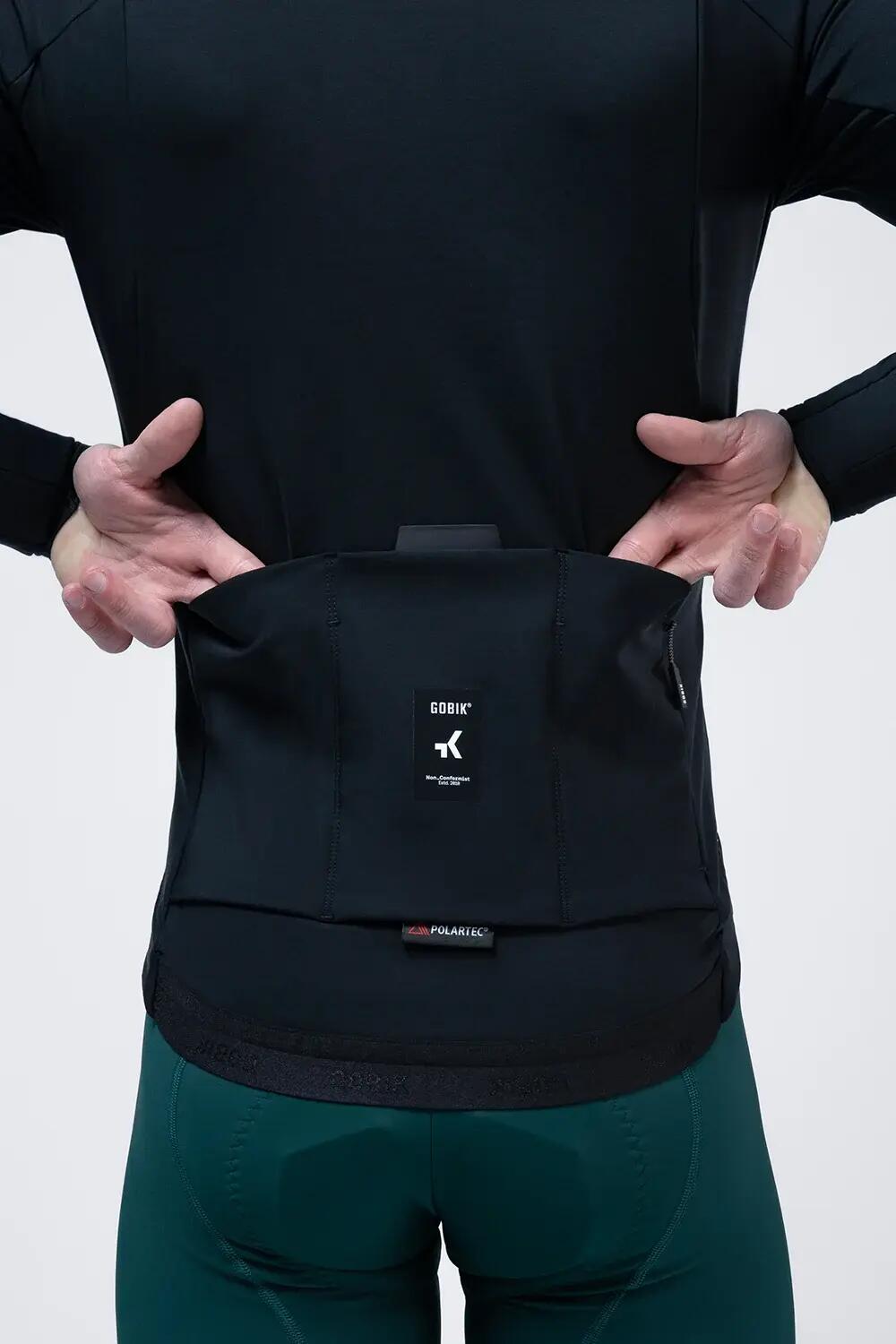 Veste de cyclisme Skimo Solid Ink Black Gobik pour homme - Taille L 6/6