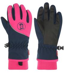 Gants enfants Trolltunga Bleu marine / Magenta Taille 6 ; 11-12 ans