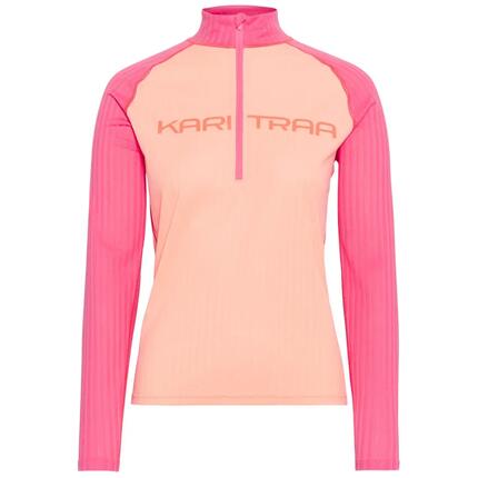 Langarm Shirt 1/2 Reißverschluss für Damen Kari Traa Ella