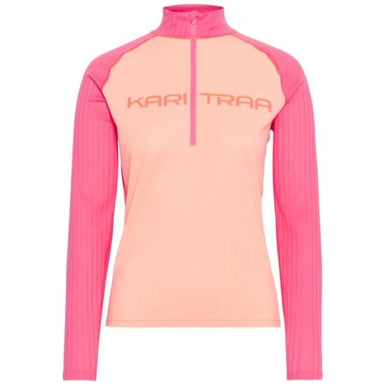 Maglia sottile 1/2 zip a maniche lunghe donna Kari Traa Ella