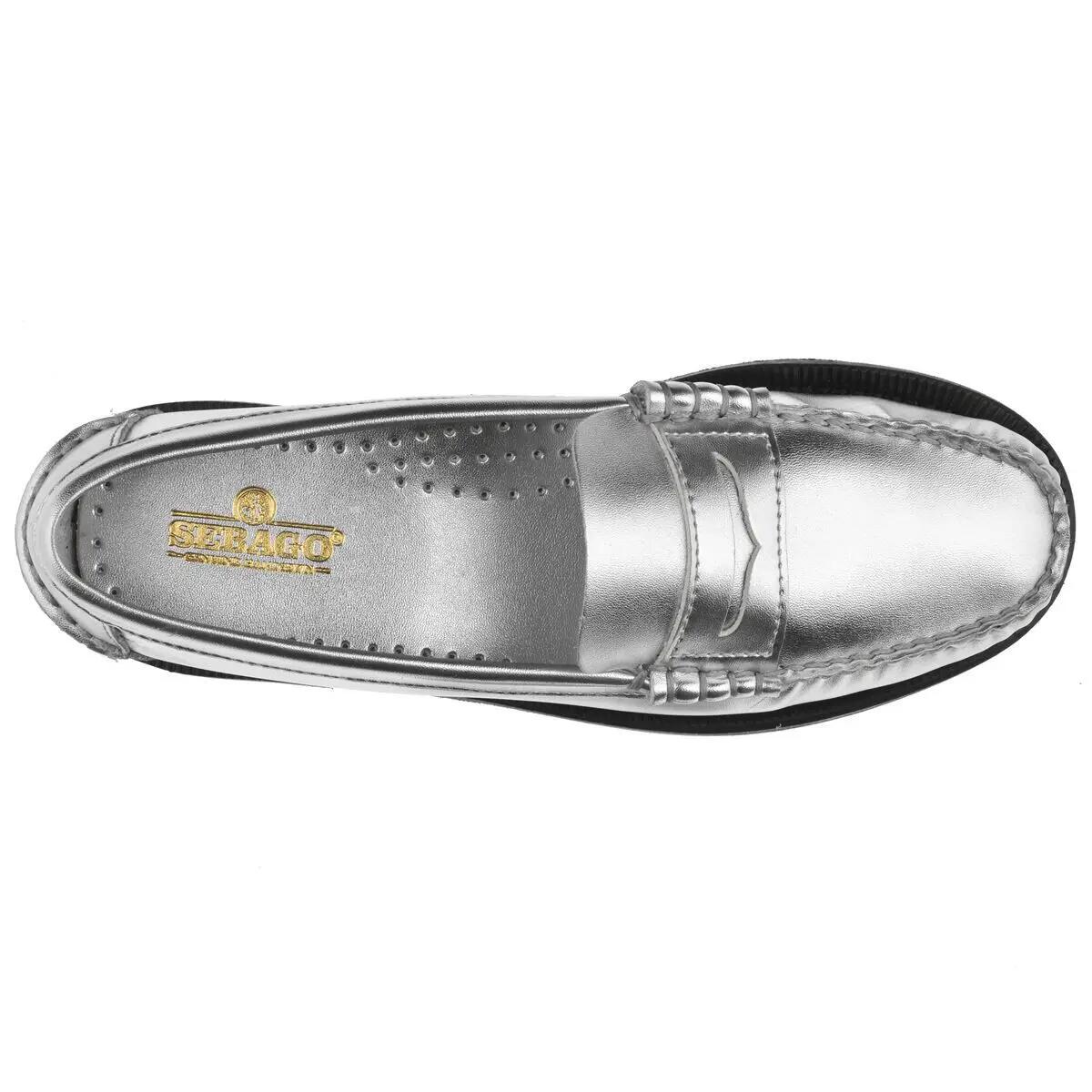 Damskie skórzane mokasyny Sebago Dan Met 3/5