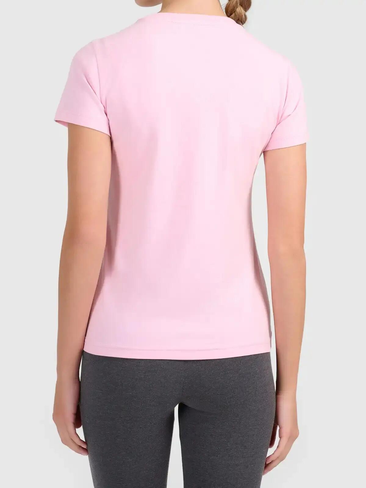 T-shirt slim bawełniany damski 4F 4FWAW26TTSHF3500 4/4