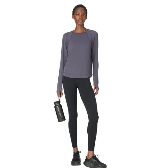 Sweaty Betty Breathe Easy Mesh Long Sleeve Top T-shirt NEBULA BLUE M