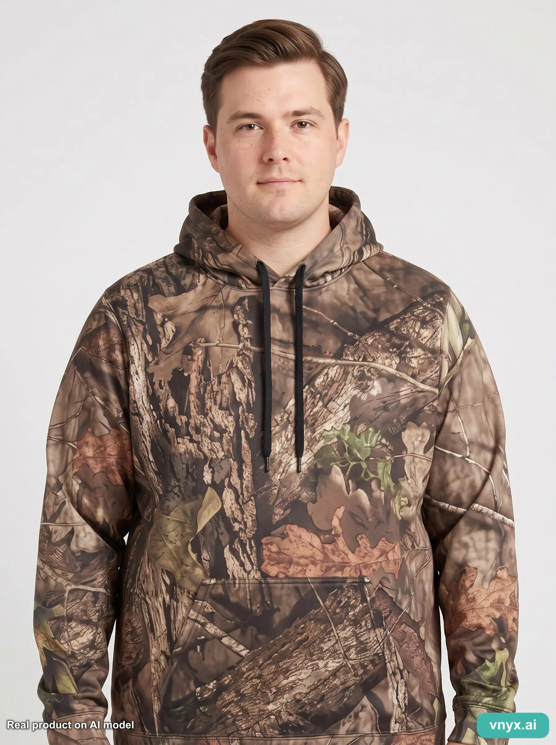 Second Life - Mossy Oak Camouflage Fleece Pullover L 5/5