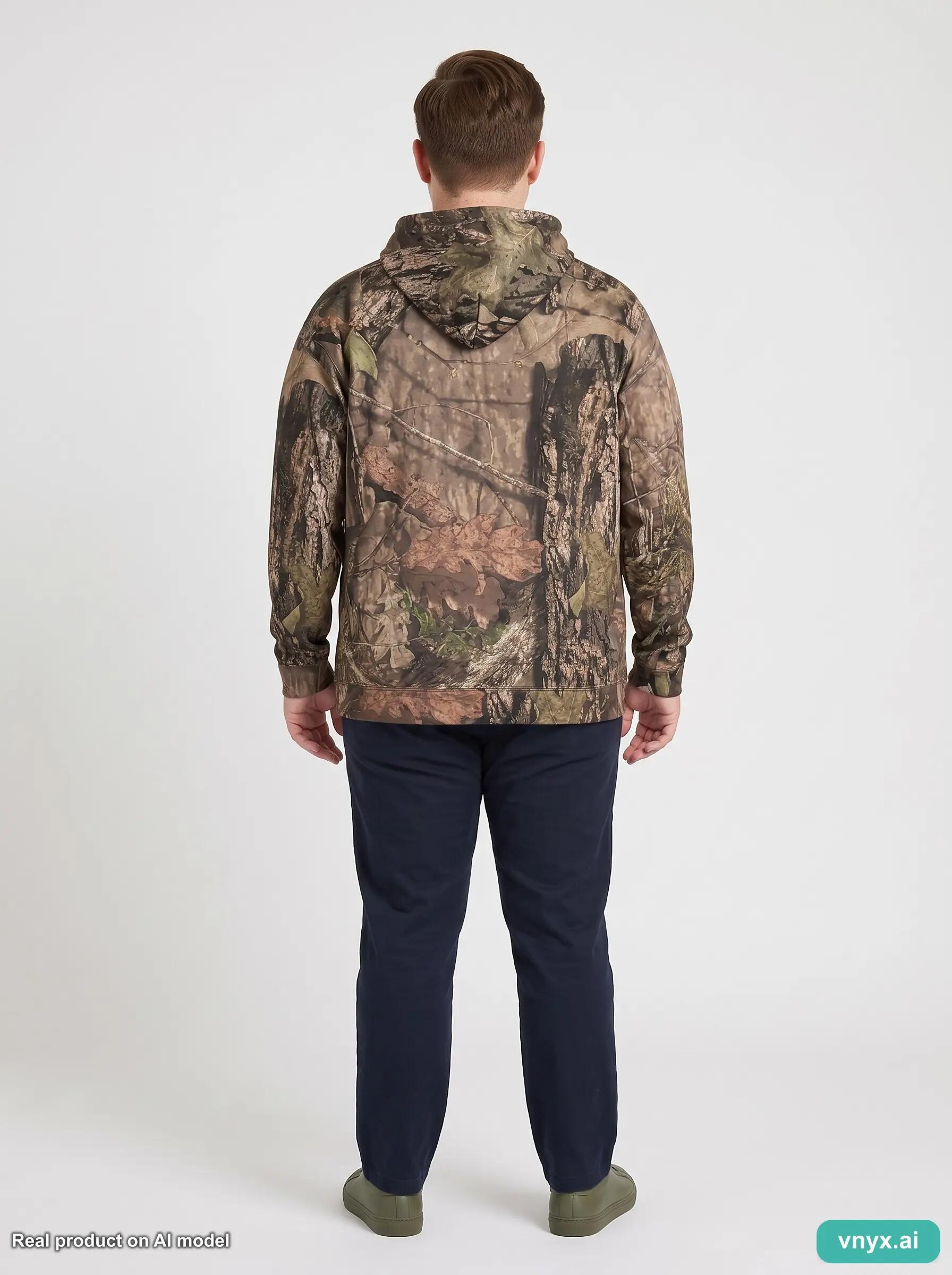 Second Life - Mossy Oak Camouflage Fleece Pullover L 4/5
