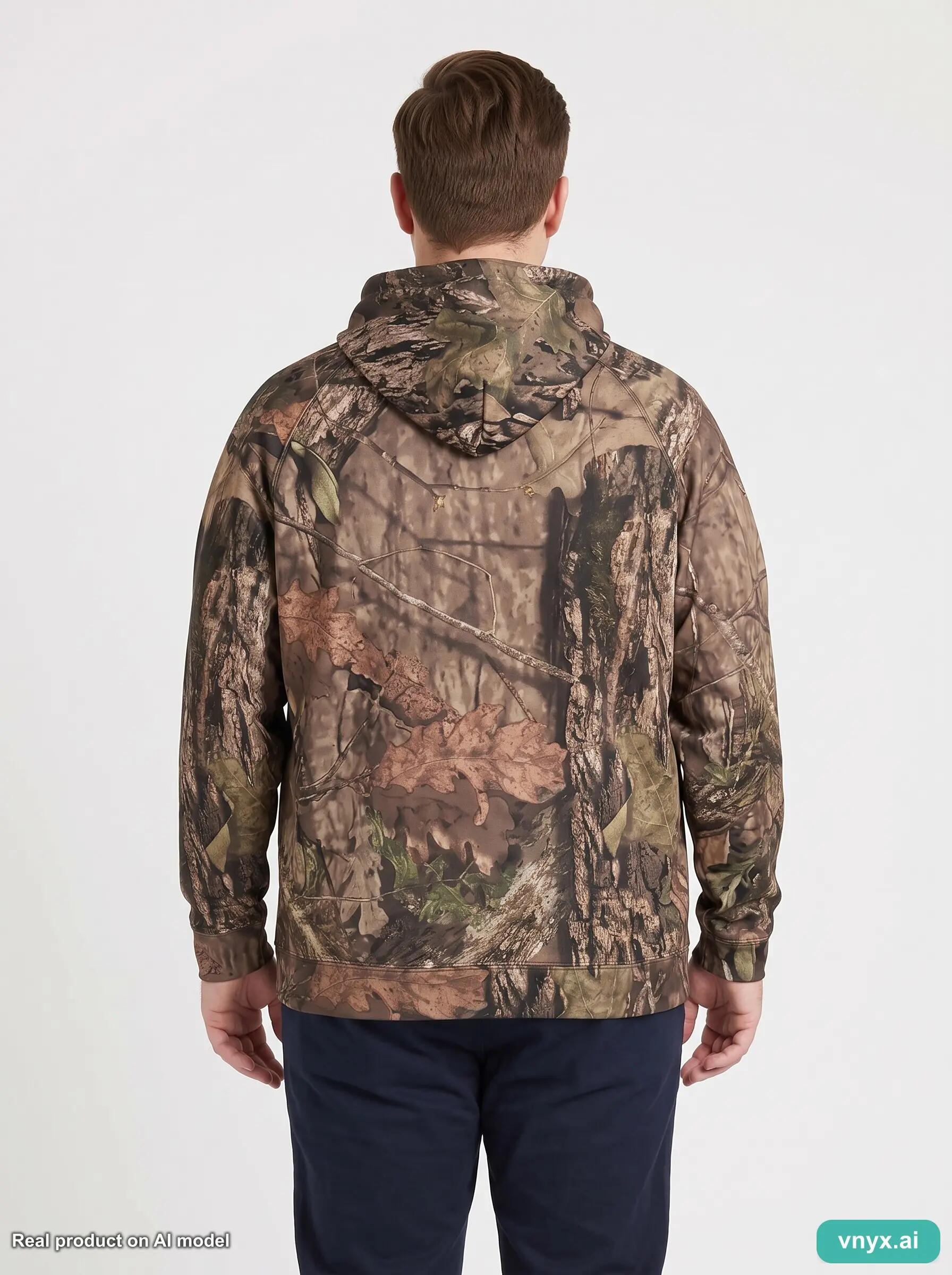 Second Life - Mossy Oak Camouflage Fleece Pullover L 2/5