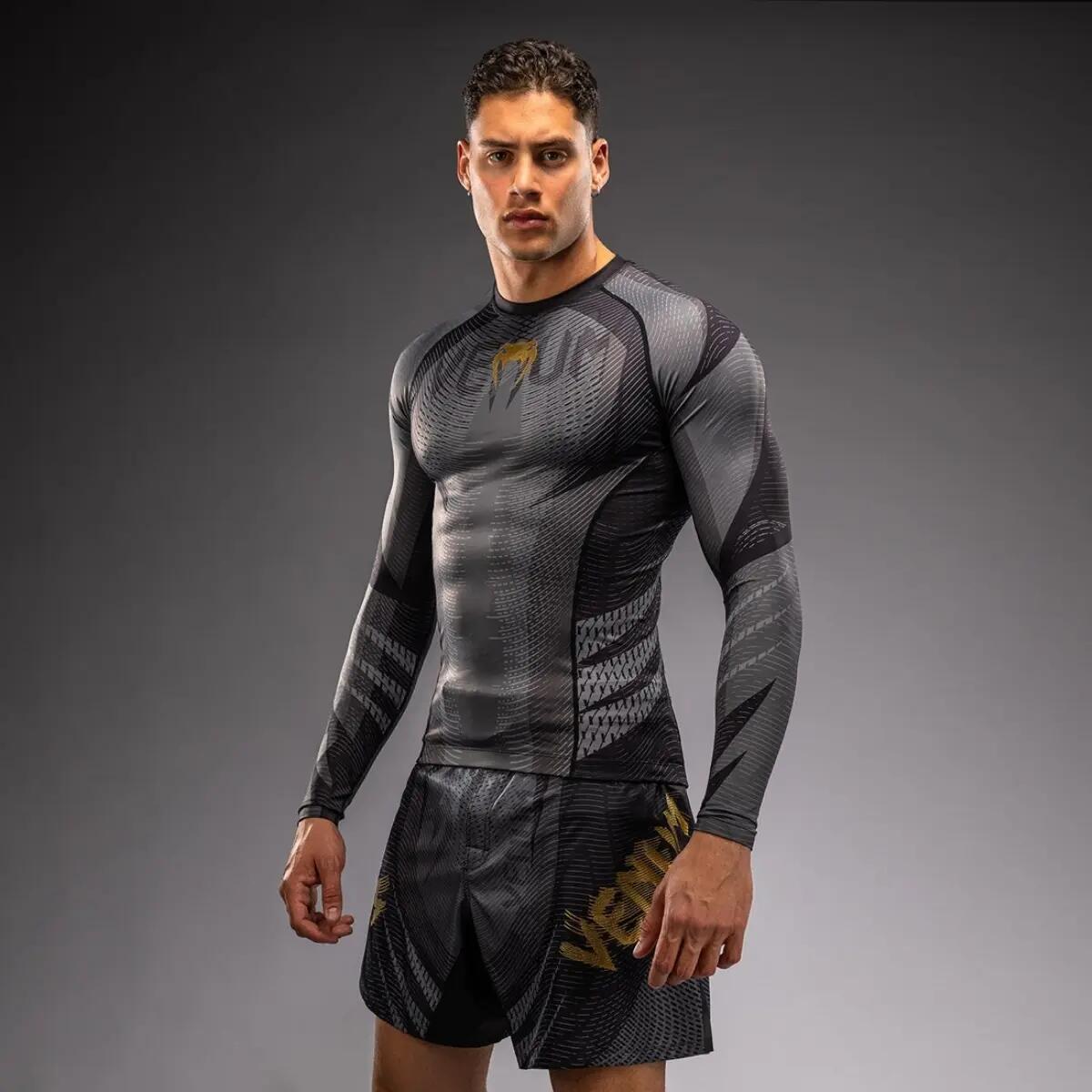 Long Sleeve Rashguard Venum Galactic 3.0 Black/Gold XXL 4/5