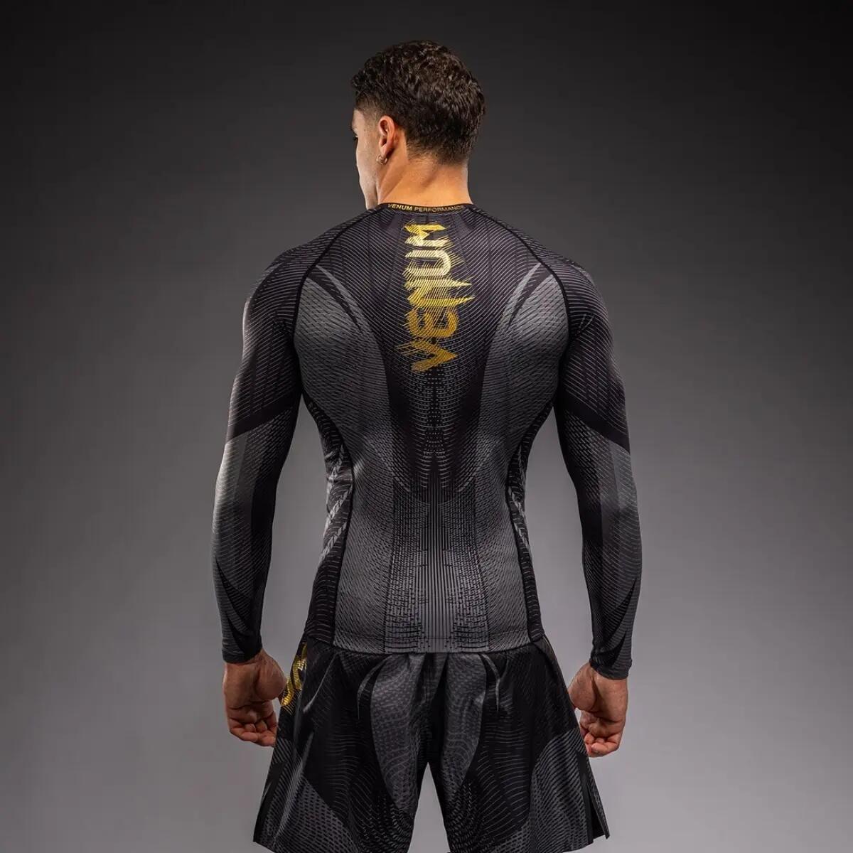 Long Sleeve Rashguard Venum Galactic 3.0 Black/Gold XXL 3/5