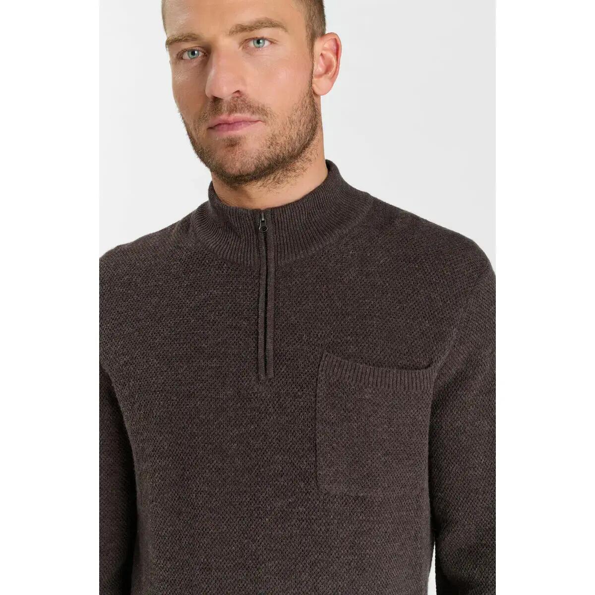 Half-zip round neck jumper Le Temps des cerises Favo 2/2