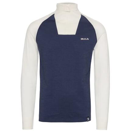 Pull 1/2 zip en laine mérino Bula Retro