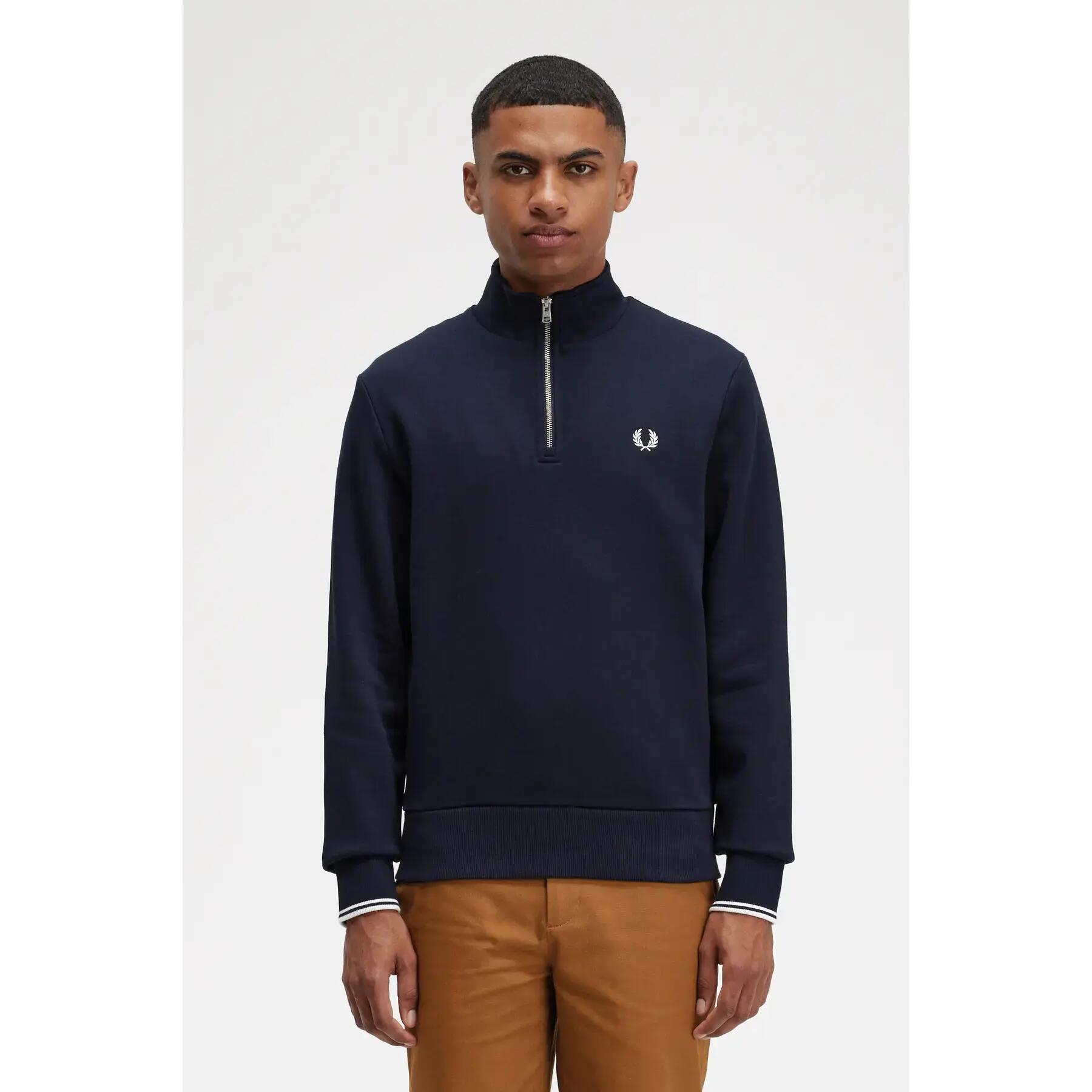 Sweatshirt avec demi fermeture zippée Fred Perry 2/7