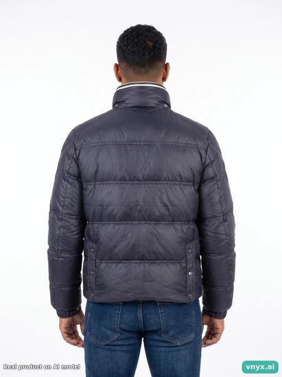 Second Life - Vintage Moncler Navy Puffer Jacket Men M