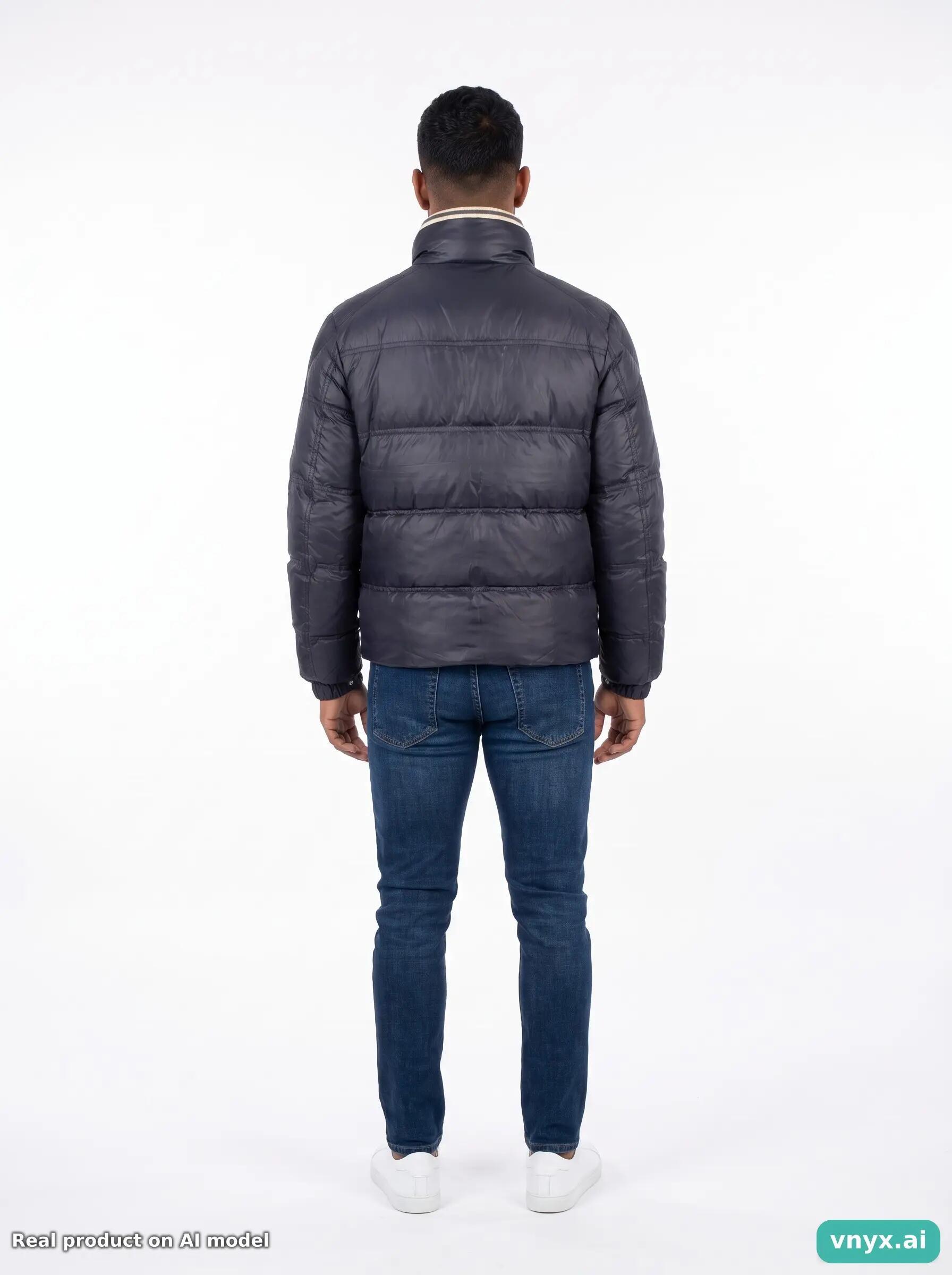 Second Life - Vintage Moncler Navy Puffer Jacket Men M 3/4