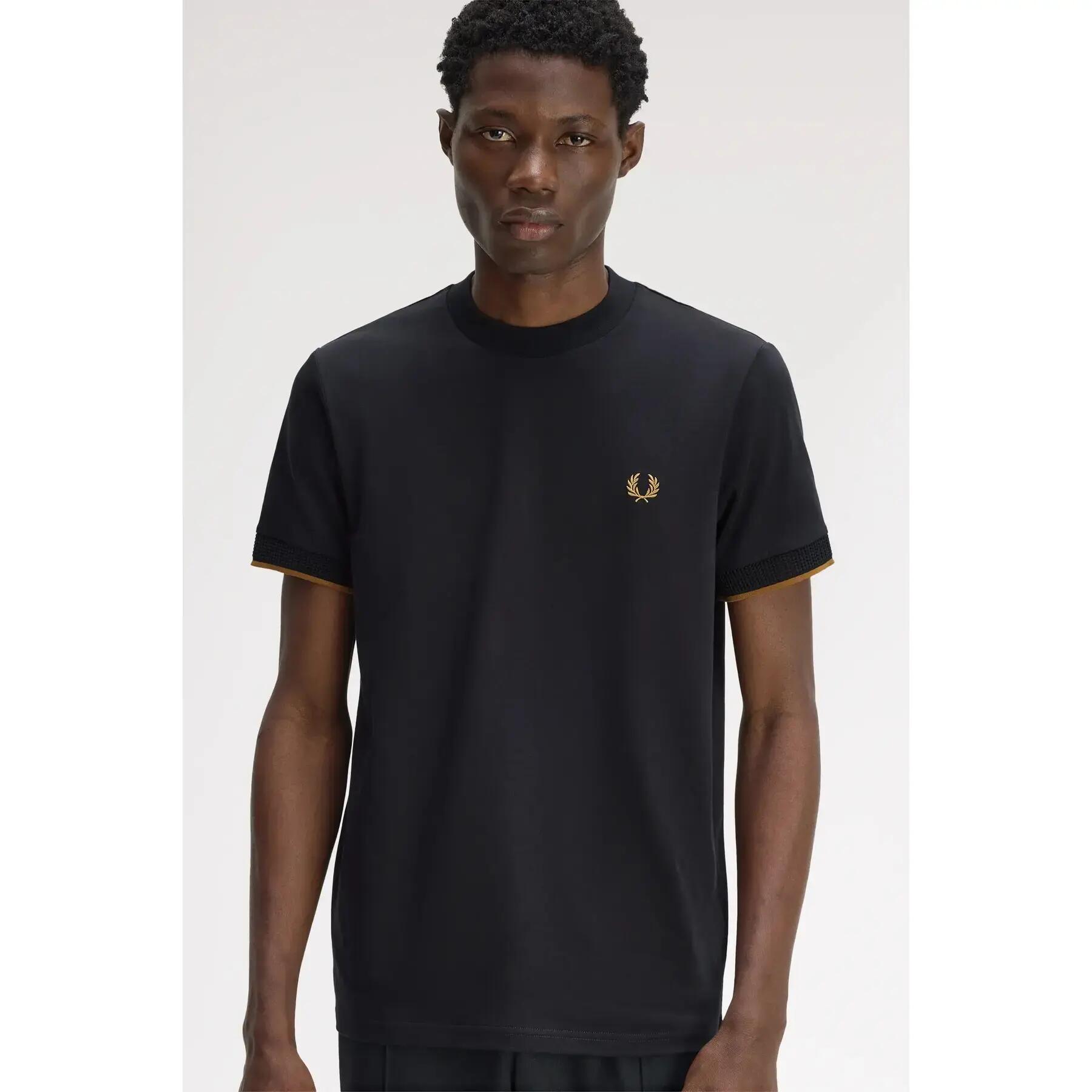 T-shirt de mangas em malha Fred Perry 5/6