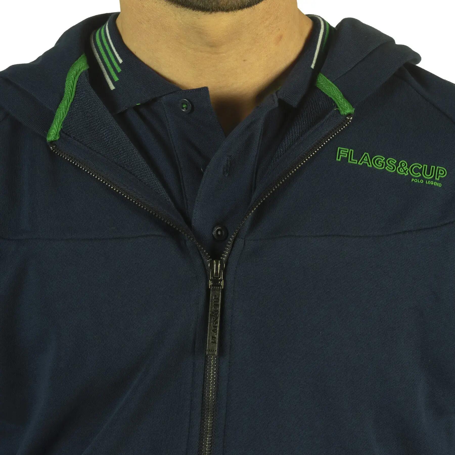 Felpa da equitazione con zip Flags&Cup Mako 2/2