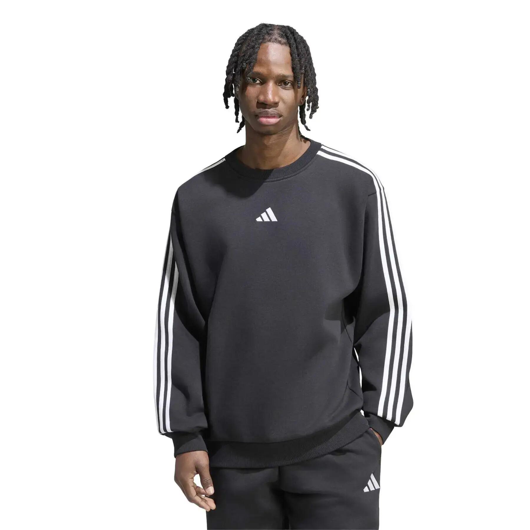 Felpa in pile adidas Essentials 3-Stripes 2/6