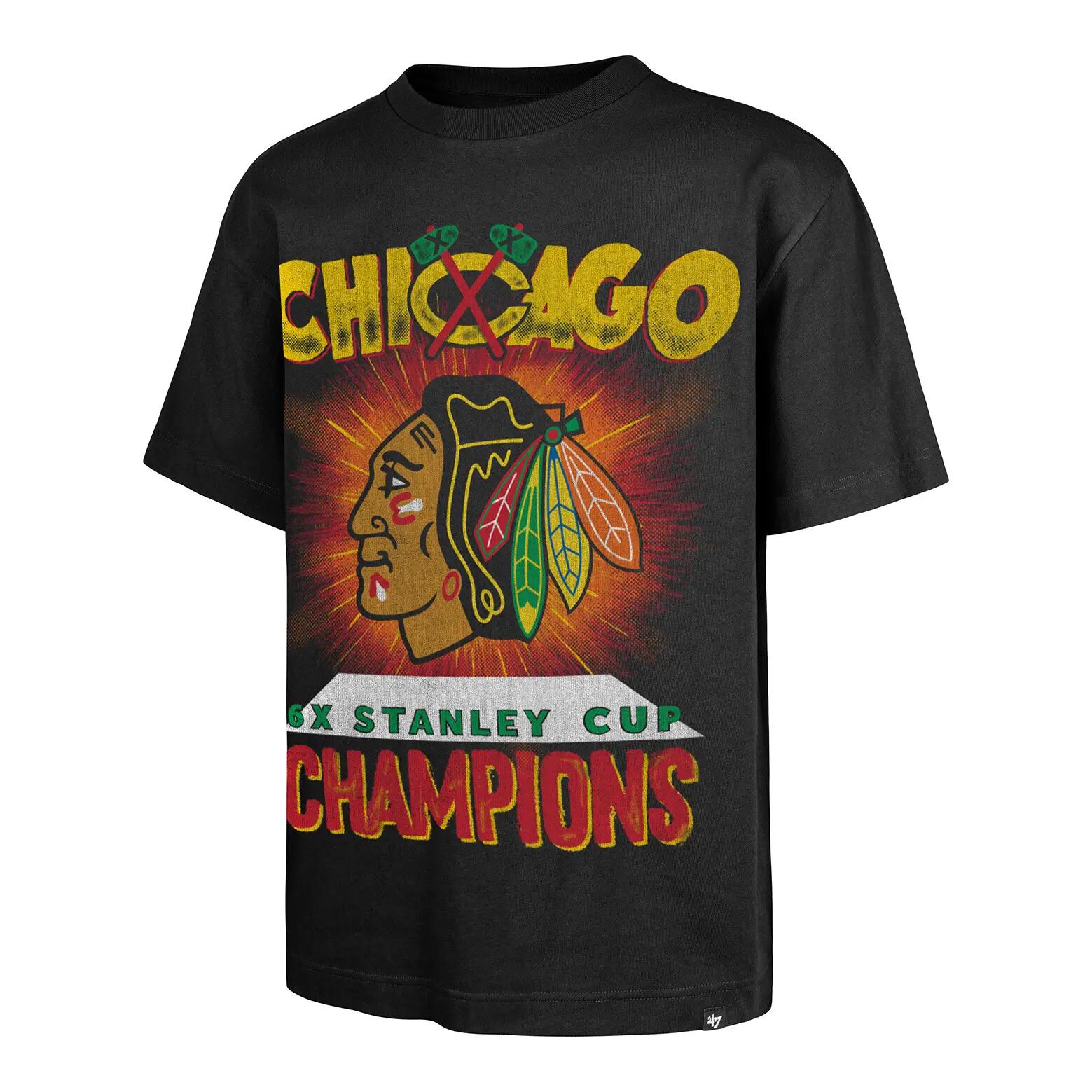 T-shirt 47Brand NHL Blackhawks Chicago Sigma Foundation 1/3