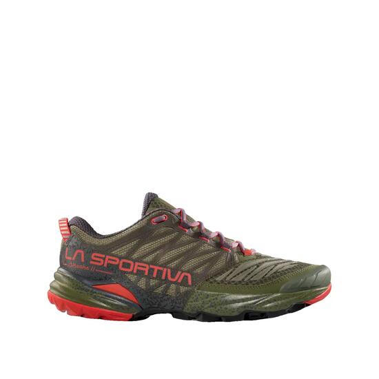 Chaussures de trail La Sportiva Akasha II Vert/Montagne Rouge