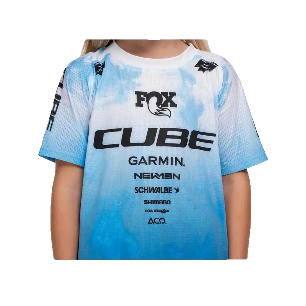Maillot de bicicleta Cube Rookie X Actionteam Azul 3/7