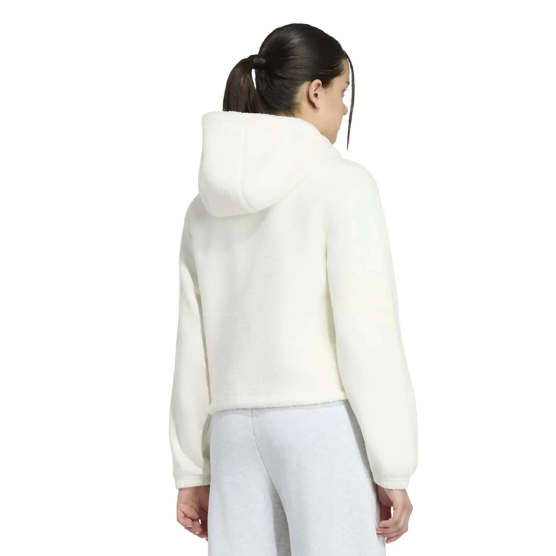 Veste à capuche zippé fille adidas Future Icons 3-Stripes 4/6