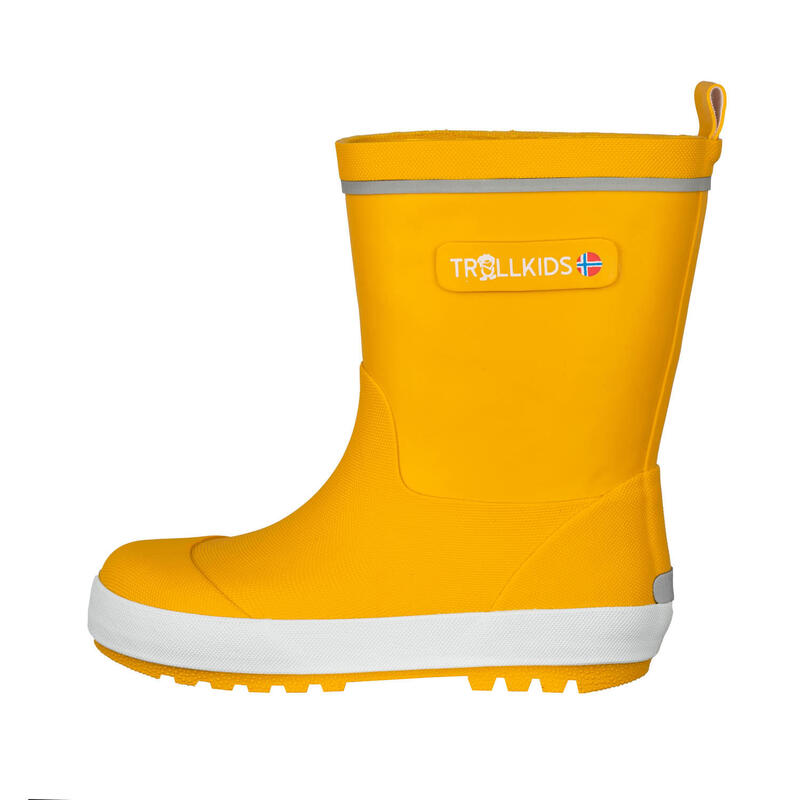 Bottes en caoutchouc pour enfants Lysefjord or-jaune