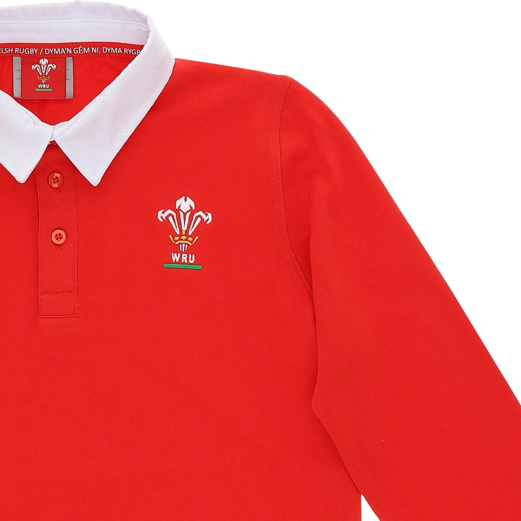 Langarm Polo-Shirt Kind Pays de Galles 3/3