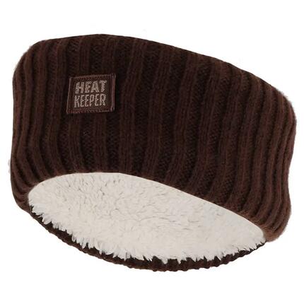 Stirnband Damen Strick mit Teddyfutter - Bordeaux