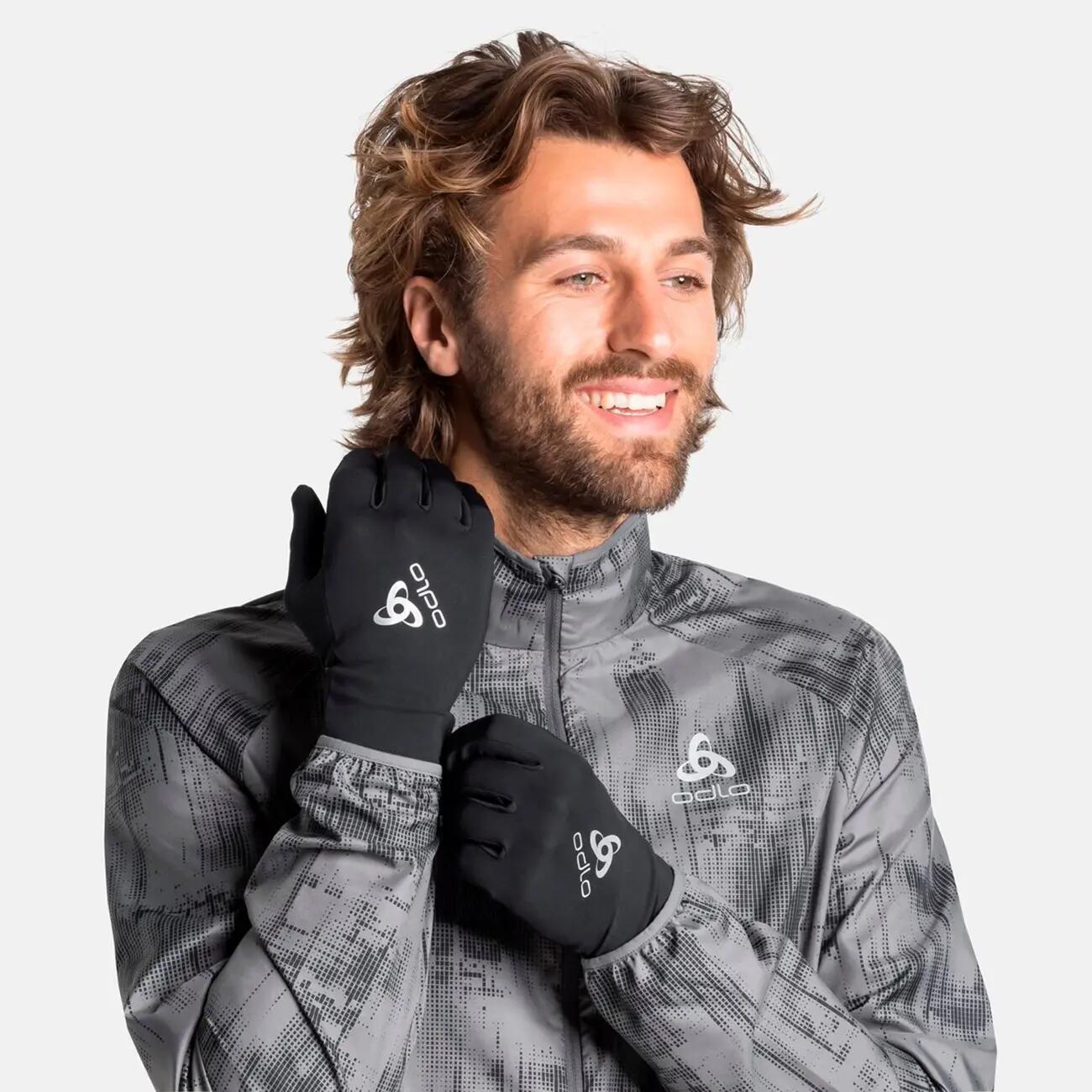 Handschuhe Hiver Odlo Ceramiwarm Light Schwarze Unisex 7/7