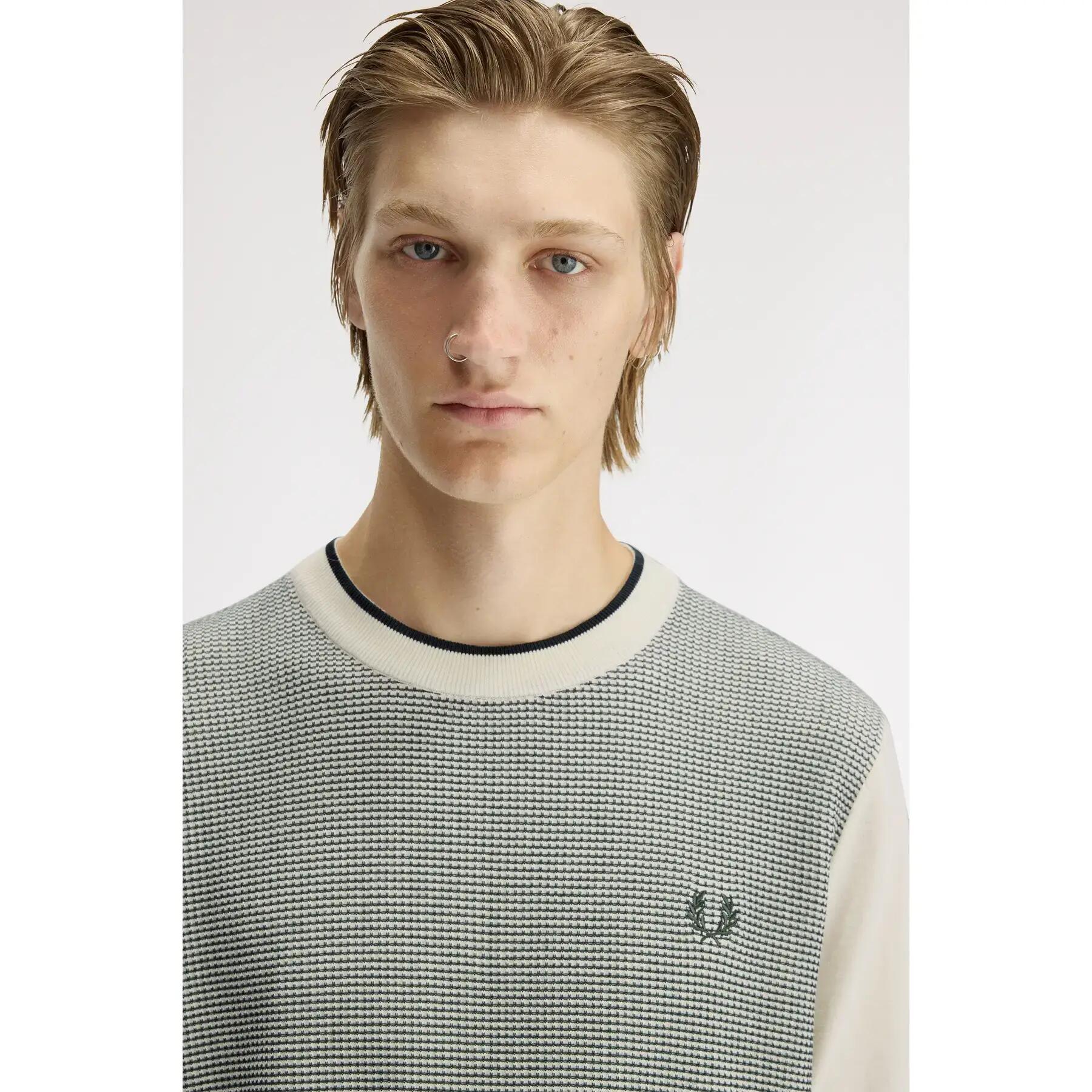 T-shirt in maglia goffrata Tonic Fred Perry 7/7