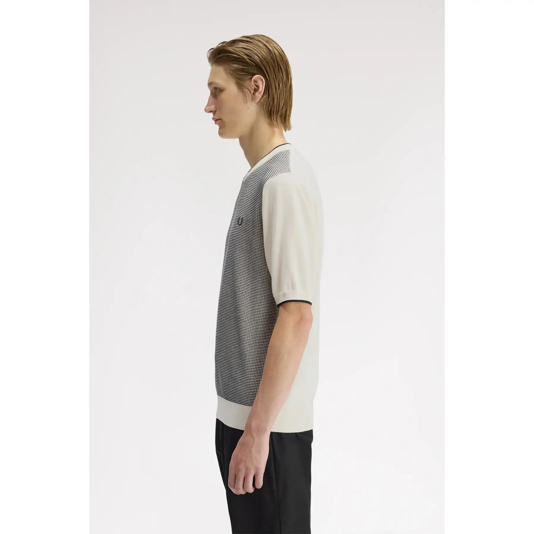T-shirt in maglia goffrata Tonic Fred Perry 6/7
