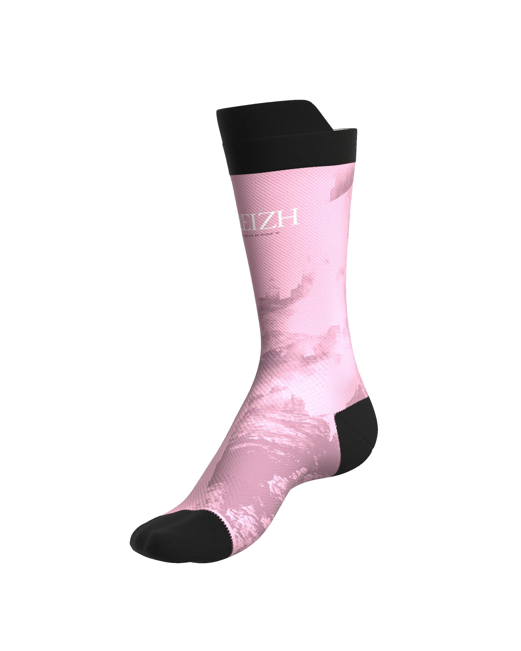 CHAUSSETTE DE TRAIL RUNNING FULLKROSS BREIZH PINK 7/7