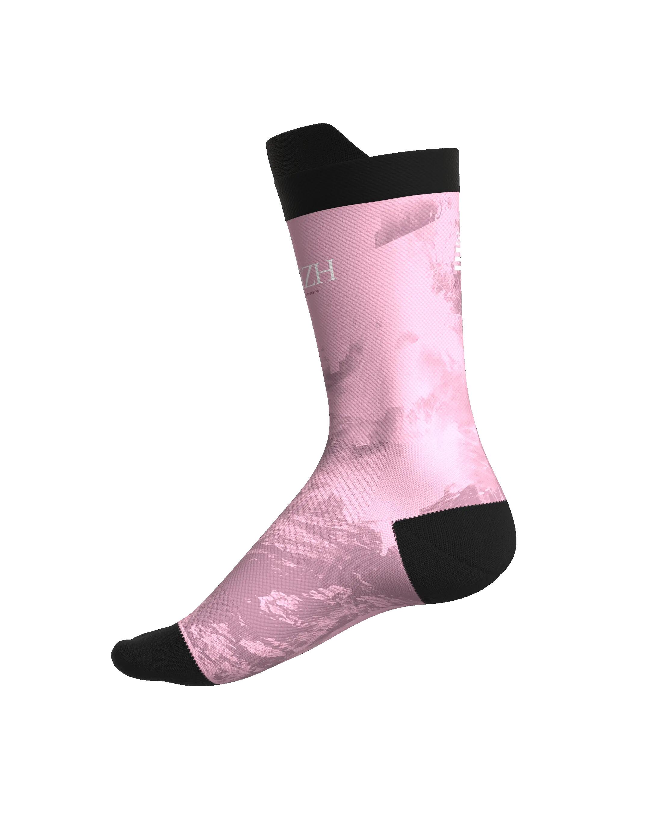 CHAUSSETTE DE TRAIL RUNNING FULLKROSS BREIZH PINK 6/7