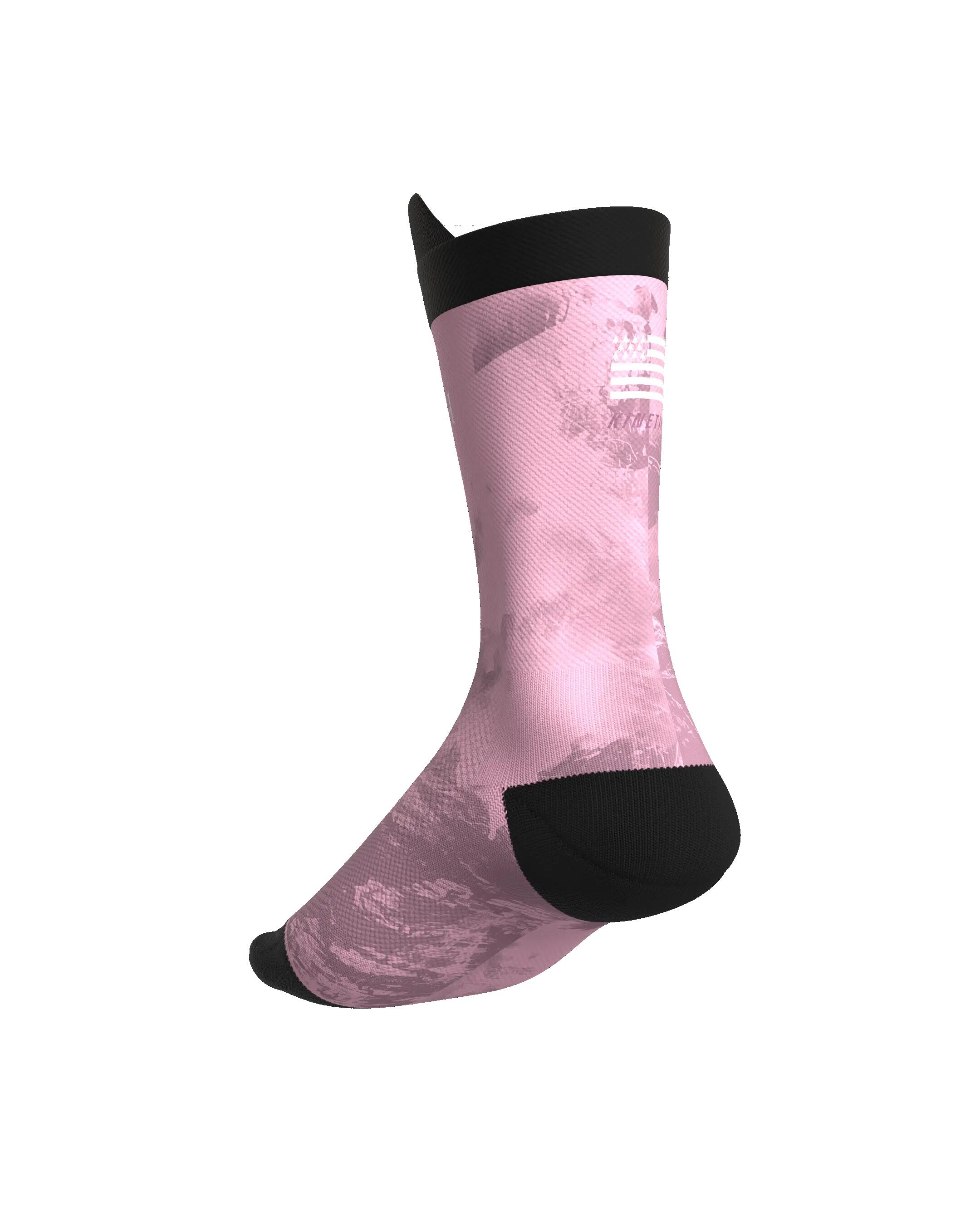 CHAUSSETTE DE TRAIL RUNNING FULLKROSS BREIZH PINK 5/7