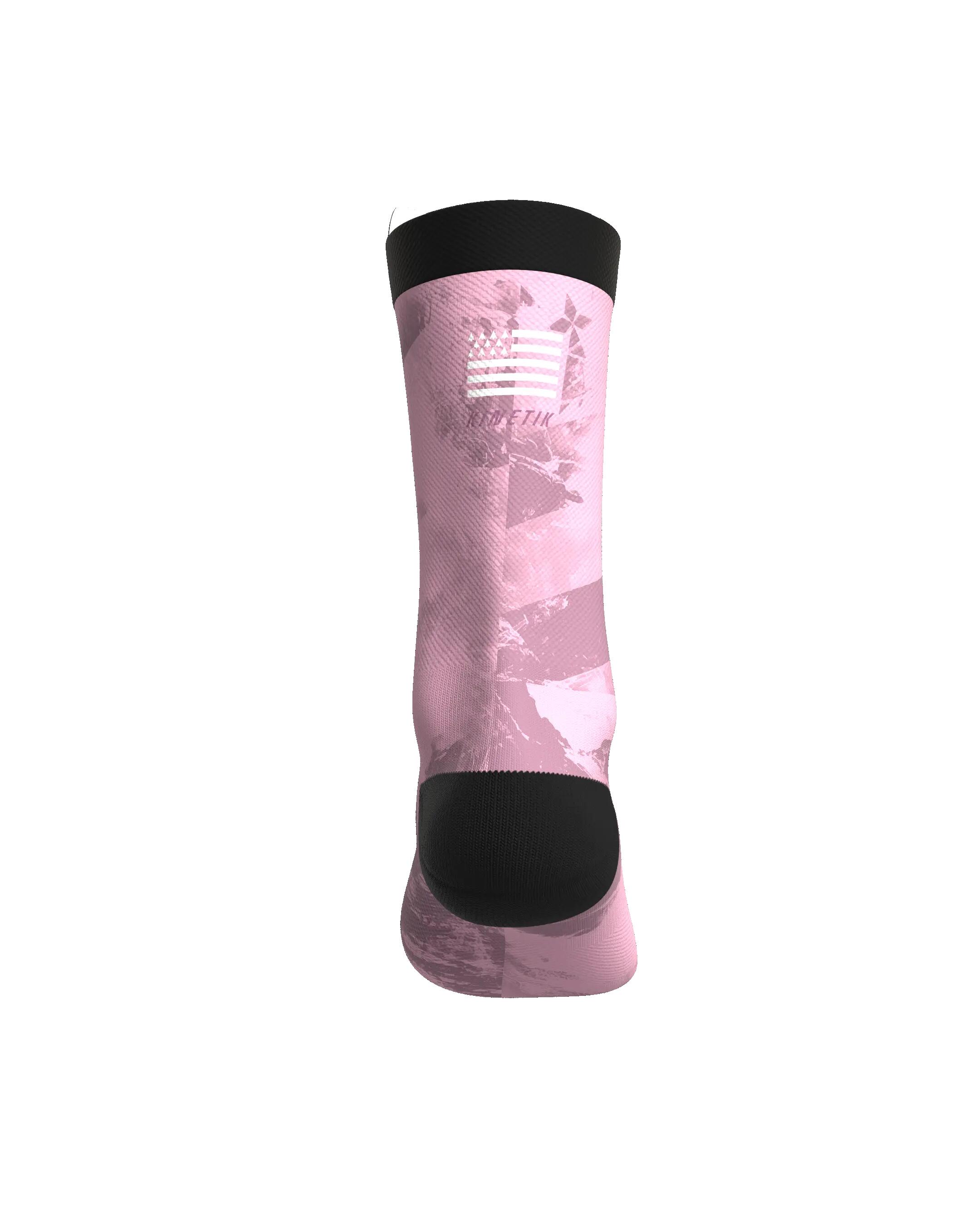 CHAUSSETTE DE TRAIL RUNNING FULLKROSS BREIZH PINK 4/7