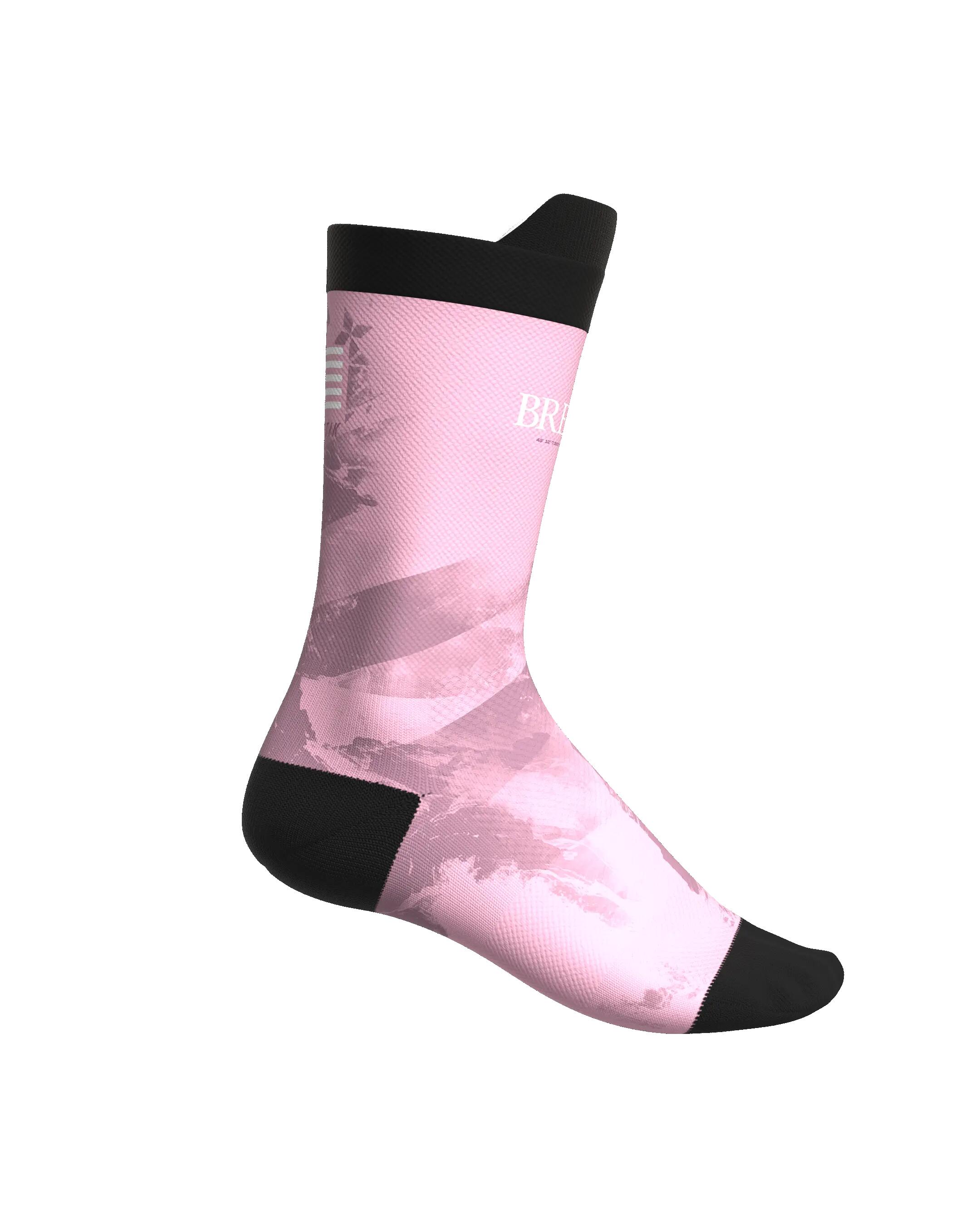 CHAUSSETTE DE TRAIL RUNNING FULLKROSS BREIZH PINK 2/7
