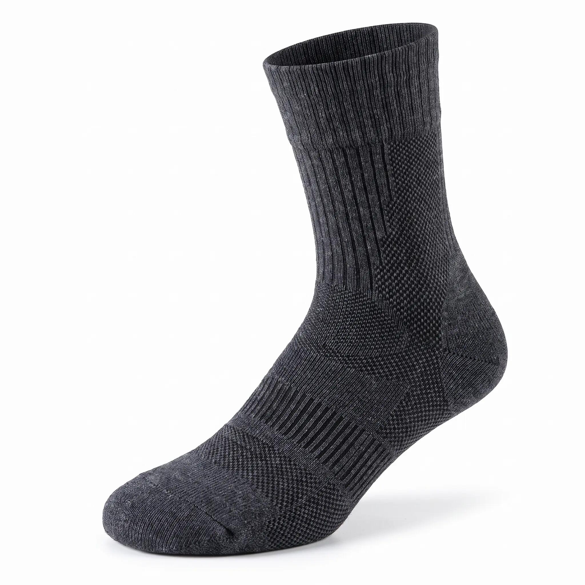 Sosete Hiking Lana Merino – Amortizare, Anti-Miros, Gri Inchis, L (39-43) 5/8
