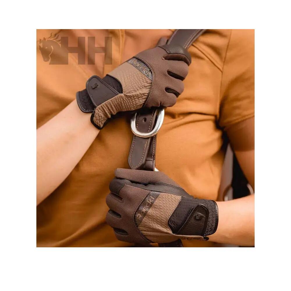Gants de équitation Roeckl Millero Marron 3/3