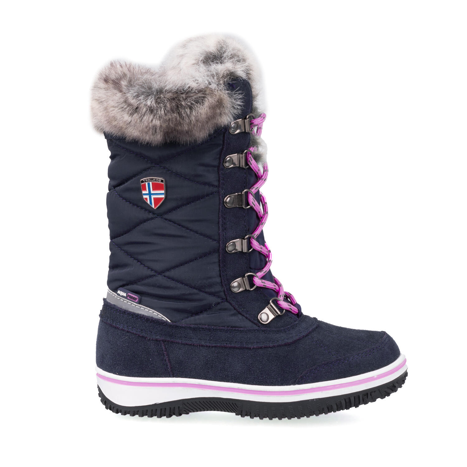 Mädchen Schneeschuhe Holmenkollen Marineblau/magenta 2/4